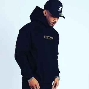 Sultan King of Kings Limited Edition Pullover Sweatshirt Black Hoodie Small NWT